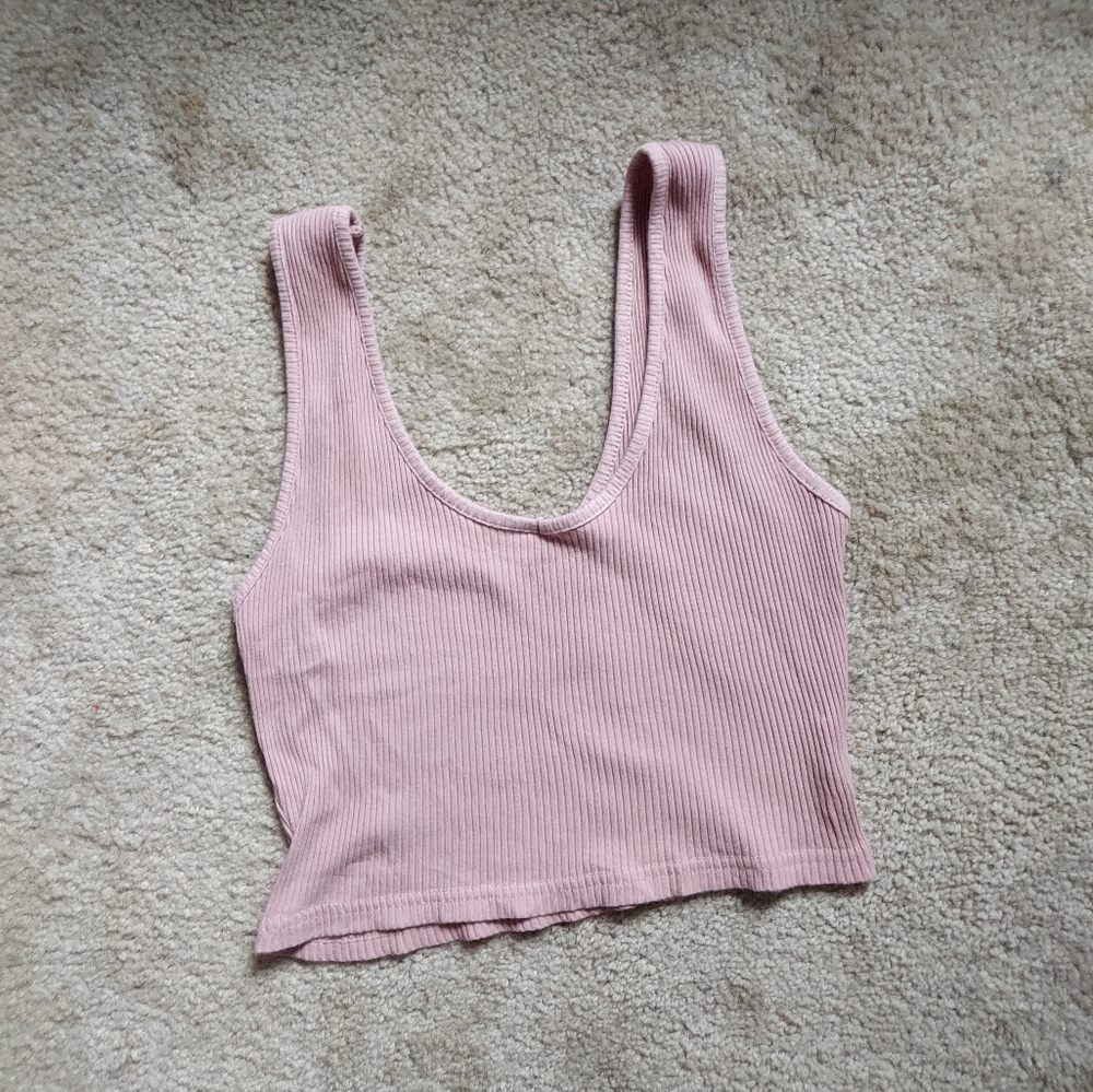 Pink crop top